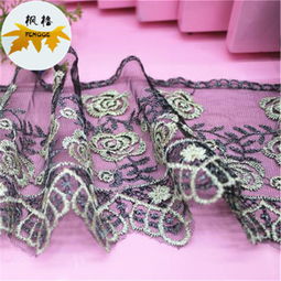 水溶金银丝与镂空蕾丝花边 枫格花边在义乌国际商贸城的创新与商机